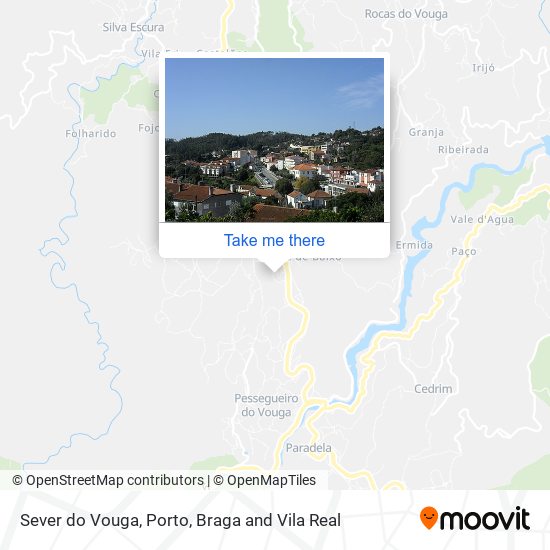 Sever do Vouga map