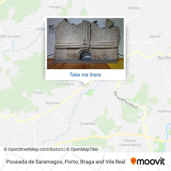 Pousada de Saramagos map