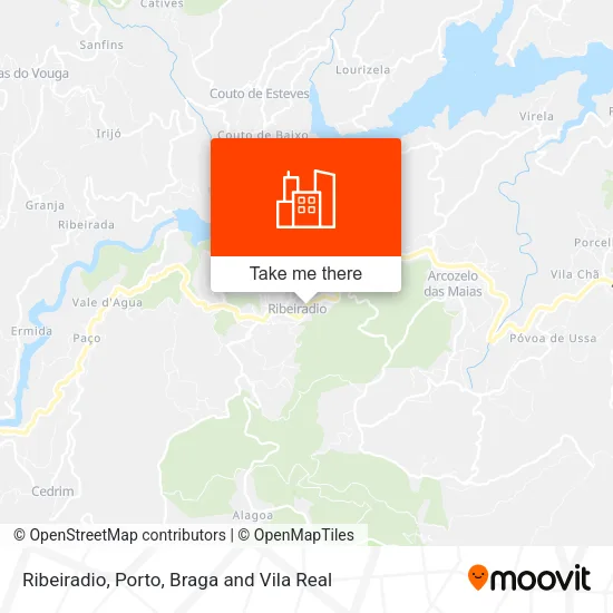 Ribeiradio map