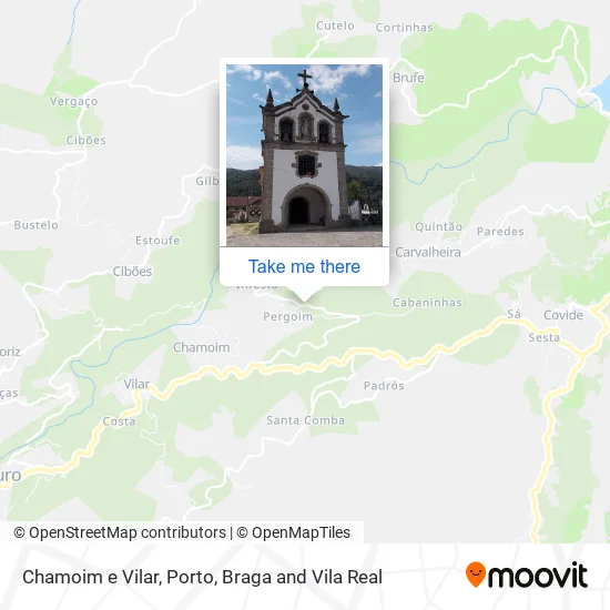 Chamoim e Vilar map