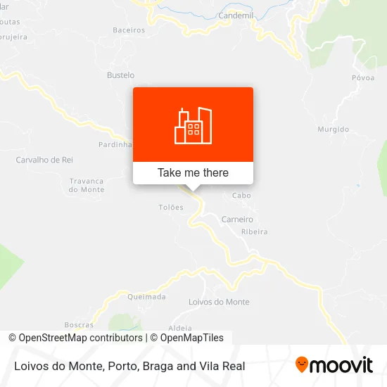 Loivos do Monte map