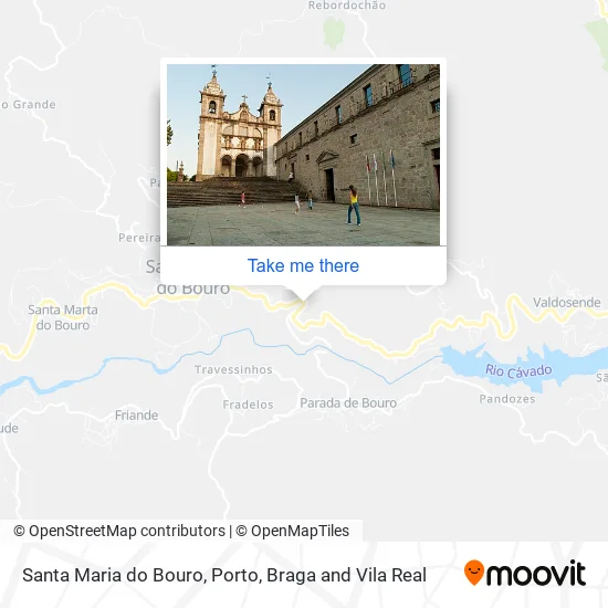 Santa Maria do Bouro map