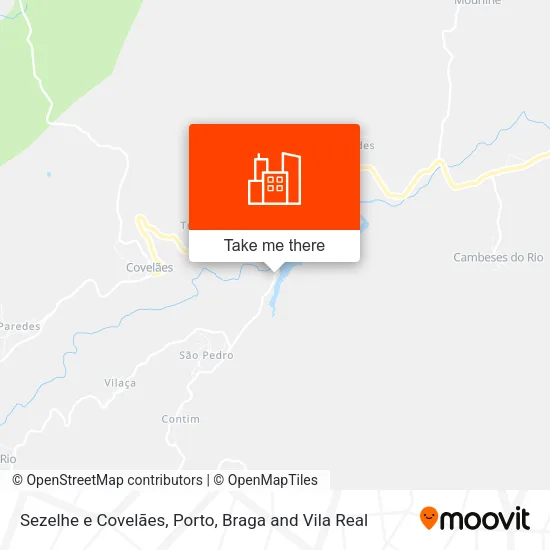 Sezelhe e Covelães map