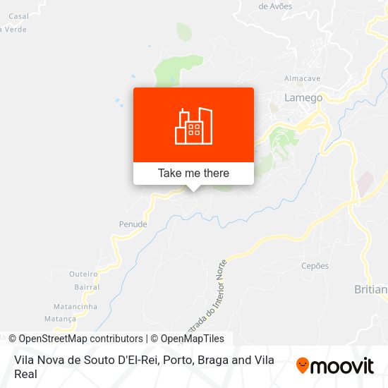 Vila Nova de Souto D'El-Rei map