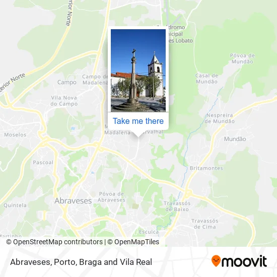 Abraveses map