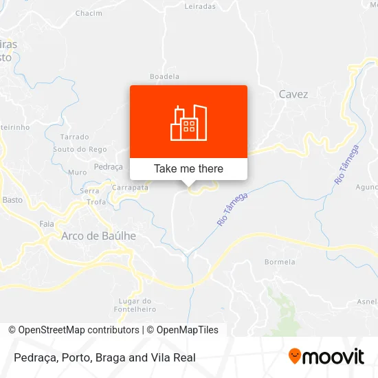 Pedraça map