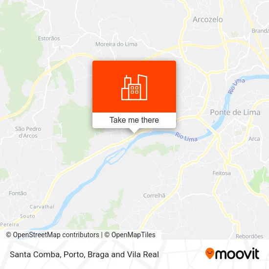 Santa Comba map