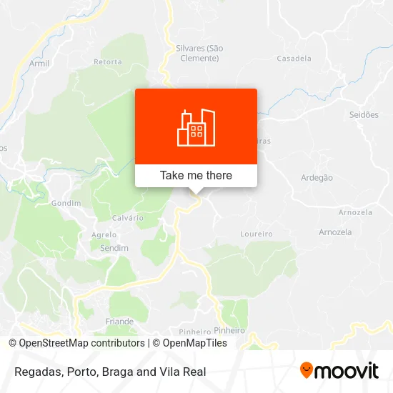 Regadas map