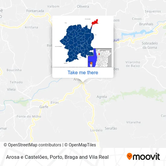 Arosa e Castelões map