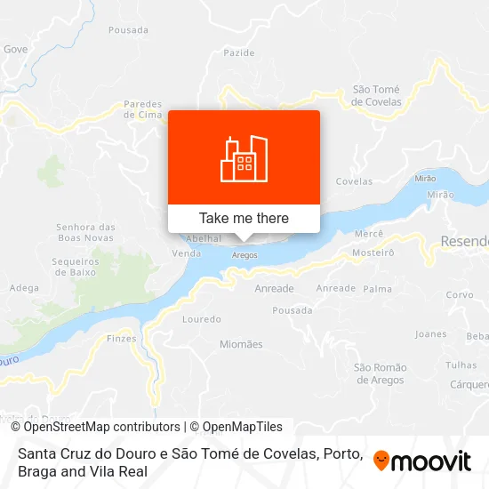 Santa Cruz do Douro e São Tomé de Covelas map
