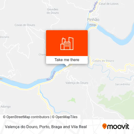 Valença do Douro map