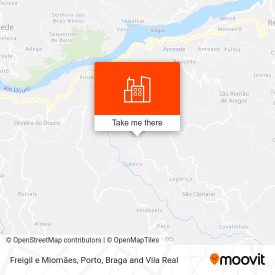 Freigil e Miomães mapa