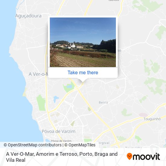 A Ver-O-Mar, Amorim e Terroso mapa
