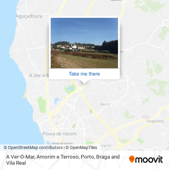 A Ver-O-Mar, Amorim e Terroso map