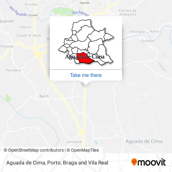 Aguada de Cima map