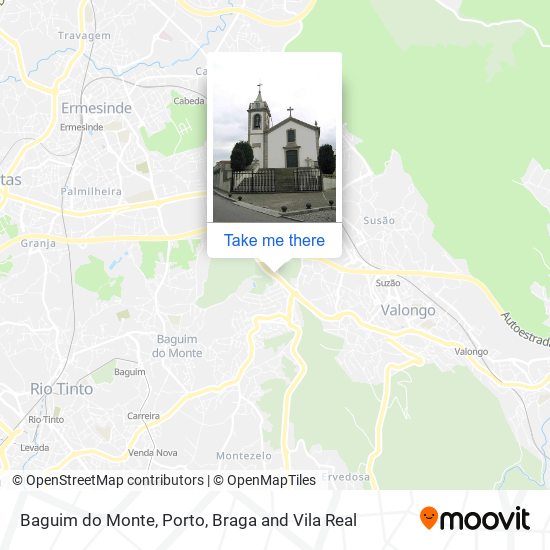 Baguim do Monte map