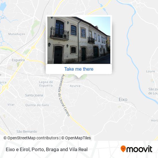 Eixo e Eirol mapa