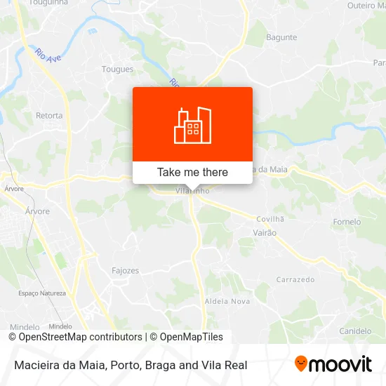 Macieira da Maia map