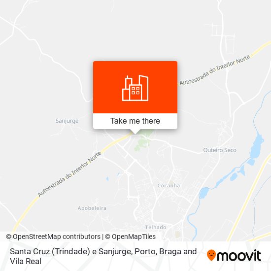 Santa Cruz (Trindade) e Sanjurge mapa