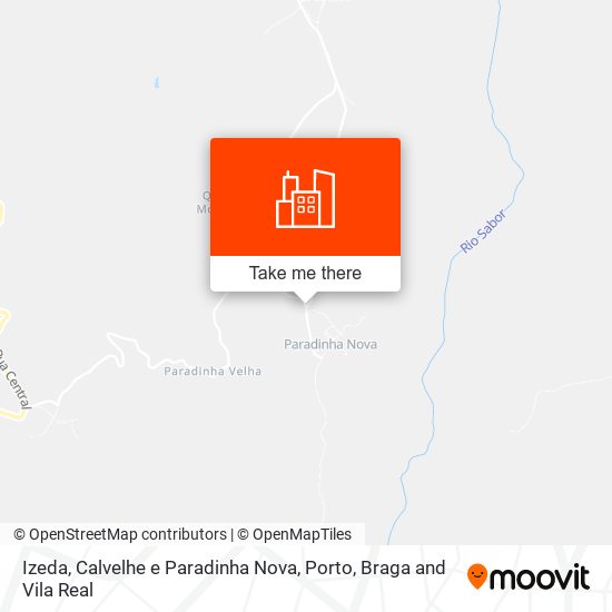 Izeda, Calvelhe e Paradinha Nova map