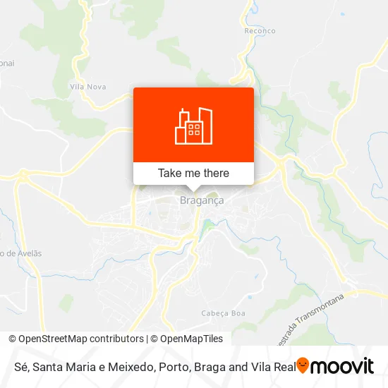 Sé, Santa Maria e Meixedo map
