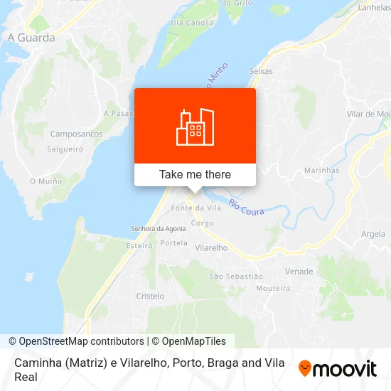 Caminha (Matriz) e Vilarelho map