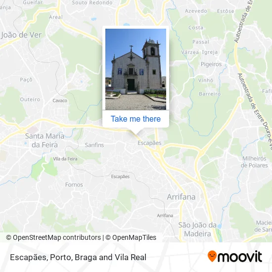 Escapães map