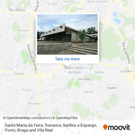 Santa Maria da Feira, Travanca, Sanfins e Espargo map