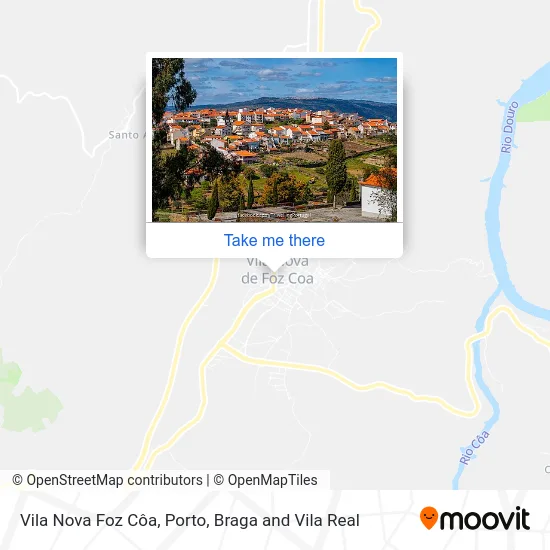 Vila Nova Foz Côa map