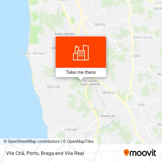 Vila Chã map