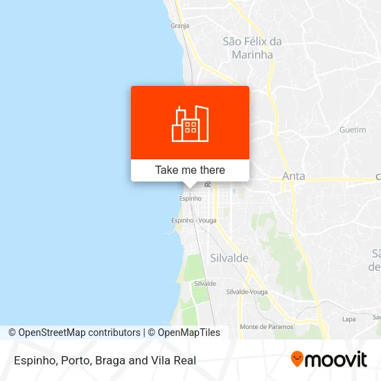 Espinho map