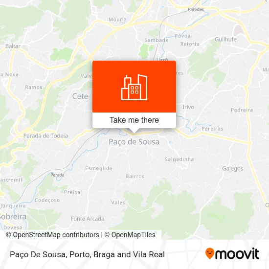 Paço De Sousa map