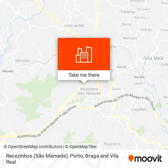 Recezinhos (São Mamede) map