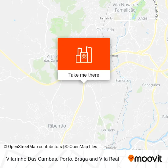 Vilarinho Das Cambas map