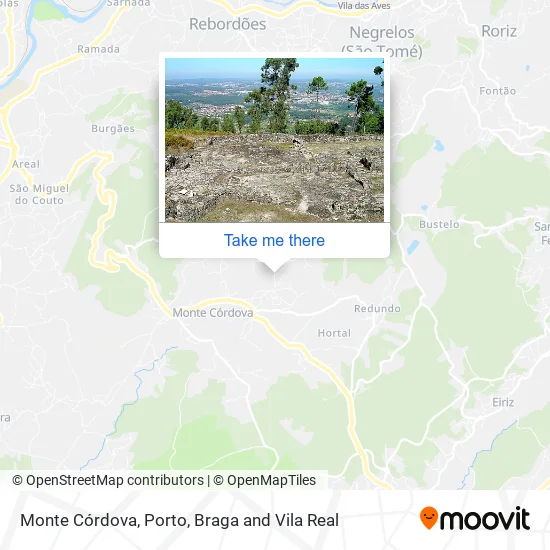 Monte Córdova map