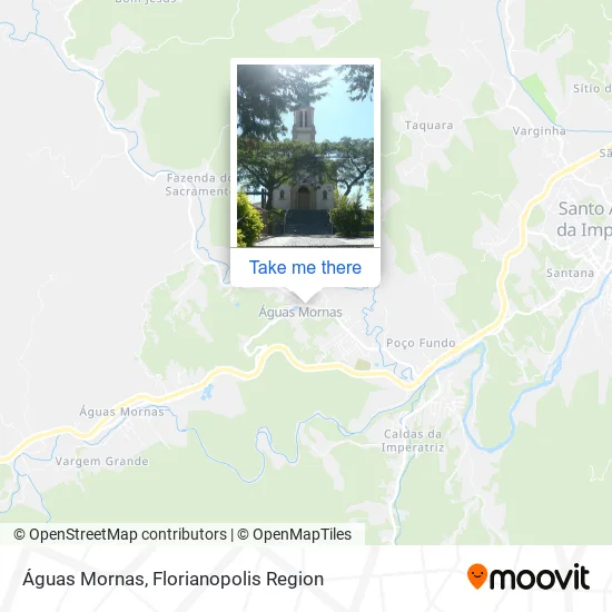 Águas Mornas map