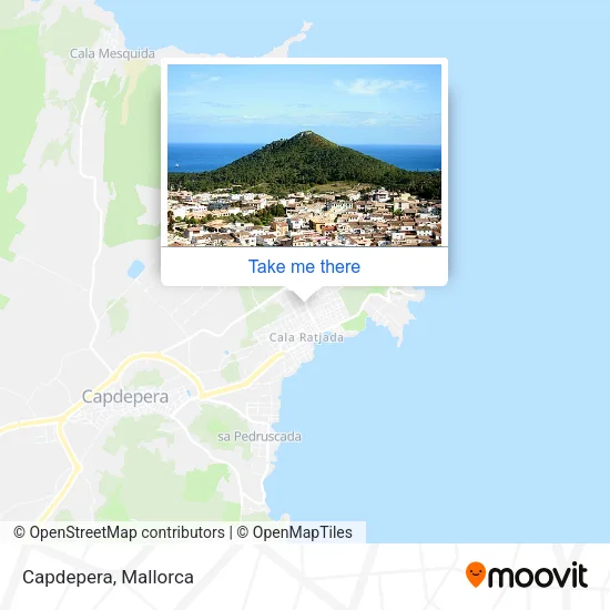Capdepera map