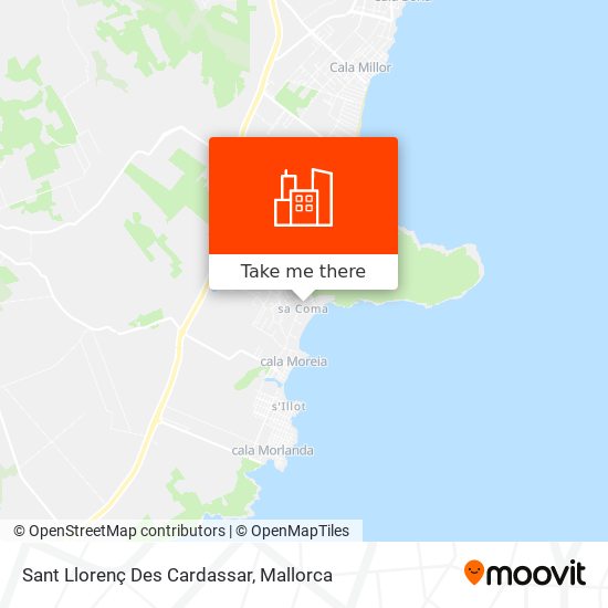 mapa Sant Llorenç Des Cardassar
