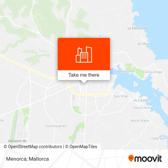 Menorca map
