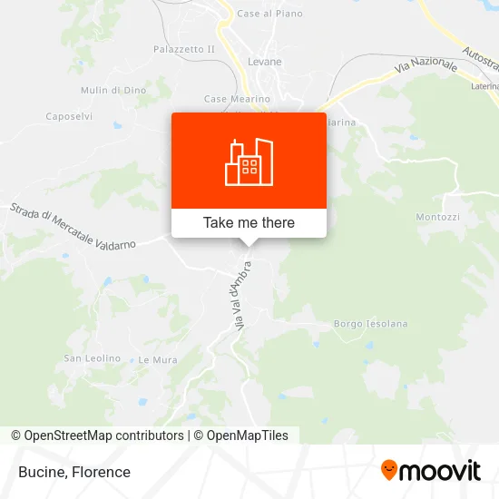 Bucine map