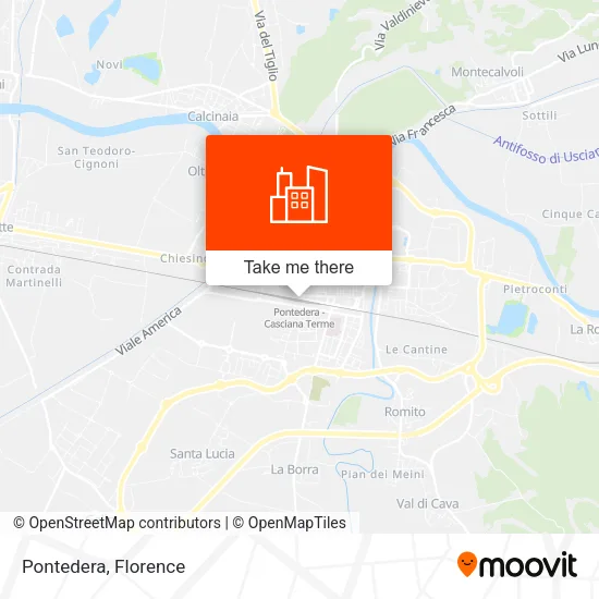 Pontedera map