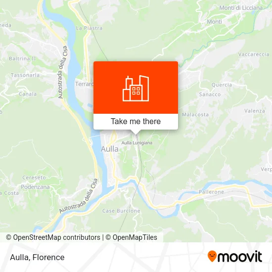 Aulla map
