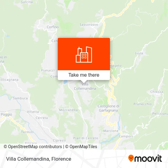 Villa Collemandina map