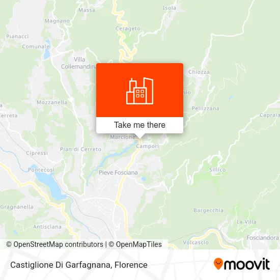 Castiglione Di Garfagnana map