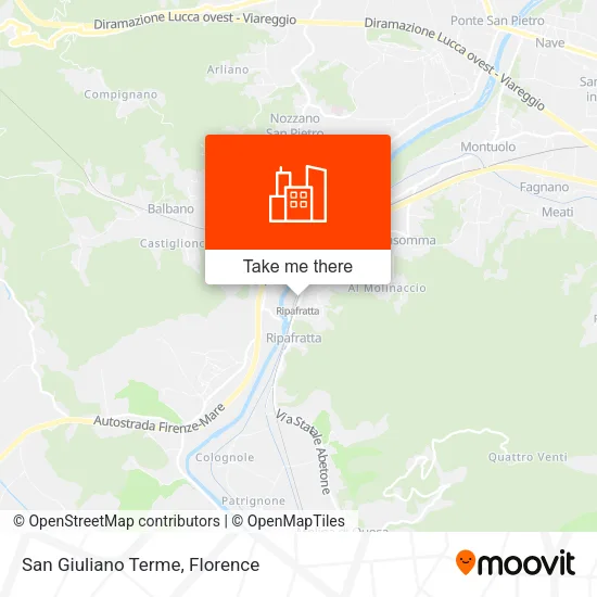 San Giuliano Terme map