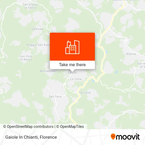 Gaiole In Chianti map
