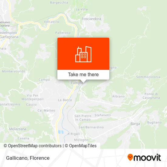 Gallicano map