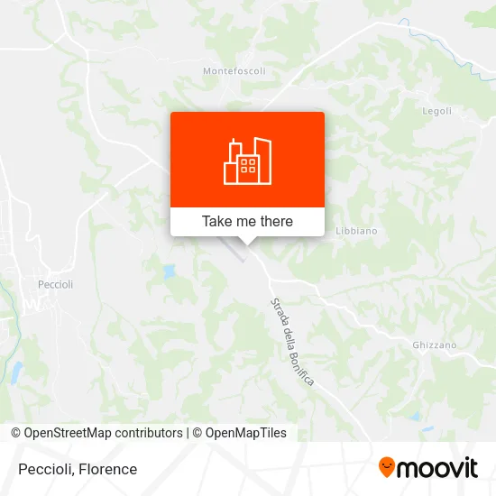 Peccioli map