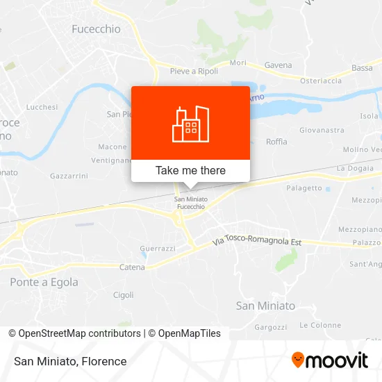 San Miniato map
