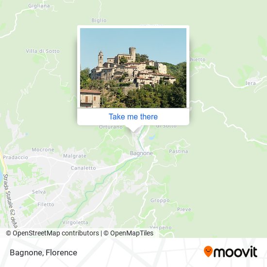 Bagnone map